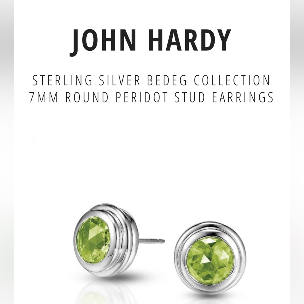 John Hardy Peridot Studs
